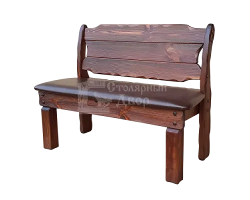 Скамья Добряк кожа/ткань